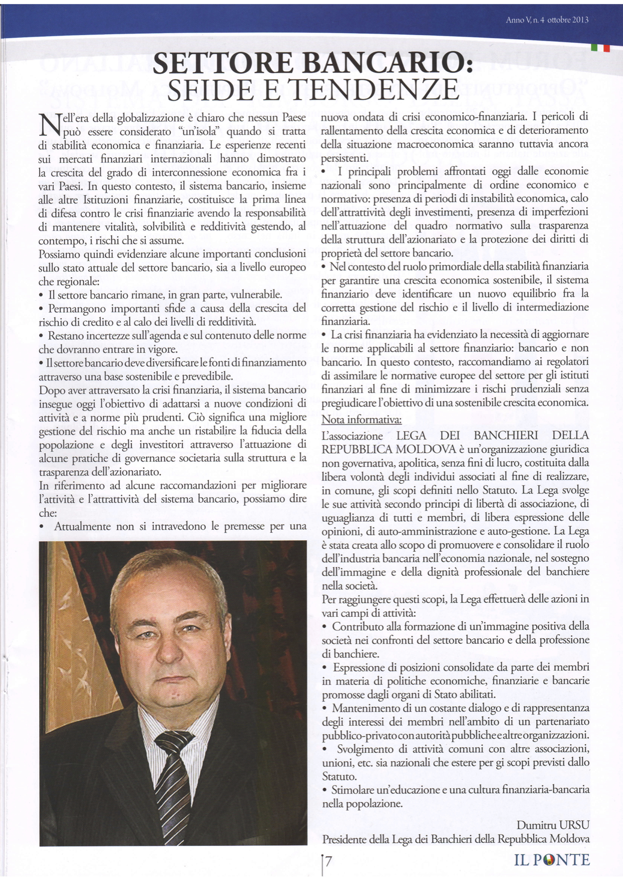 Settore Bancario